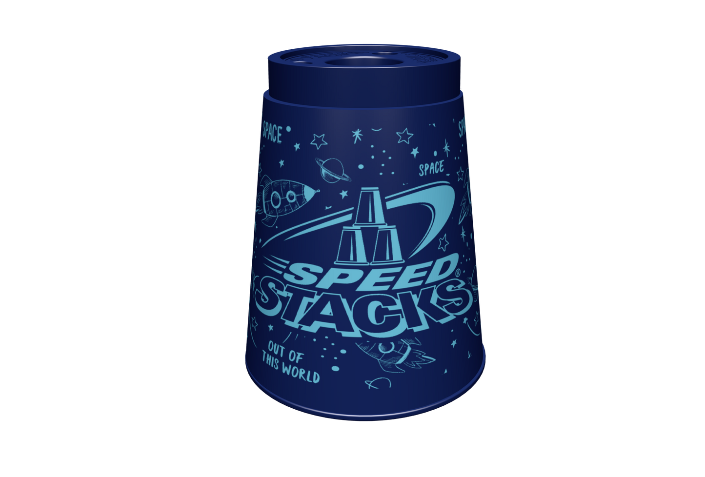 Blue Rocket Snap Top Style Cups